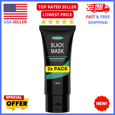 2-Pack Blackhead Peel-Off Mask   Deep Pore Cleansing for Clear & Smooth Skin