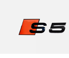 S5 Rear Gloss Orange 3d Rear Trunk Emblem Logo Sticker For Audi 1pcs New S5 S5 Rear Gloss Orange 3d Rear Trunk Emblem Logo Sticker For Audi 1pcs New S5