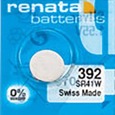 1 x Renata 392 Watch Batteries, SR41W Battery