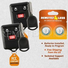 2 For 2001 2002 2003 Ford Windstar Keyless Entry Remote Fob Car Key