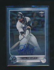 PAYTON HENRY 2022 TOPPS CHROME RC AUTO