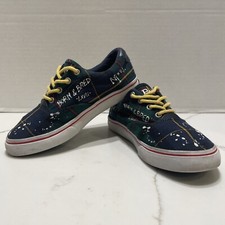 Polo Ralph Lauren Thorton Graffiti Born Bred Sneakers Shoes Size 2 Youth