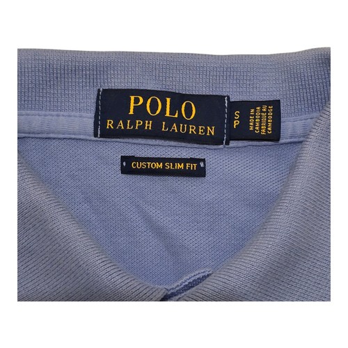 Polo Ralph Lauren Men's S Custom Slim Fit Mesh Short Sleeve Polo Cotton Blue - Picture 5 of 11