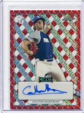 2022 Leaf Perfect Game All American Red Mojo Colton Hartman Auto 1/1
