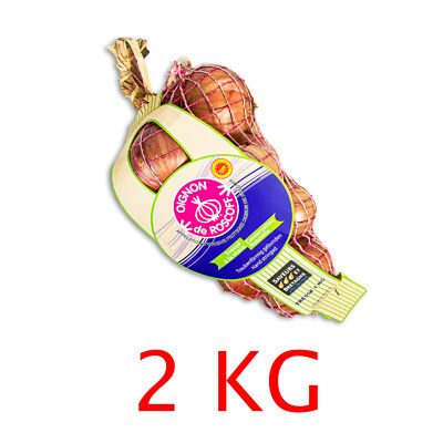 Food-United Roscoff Edel-Zwiebeln 2 kg mild Oignon de Roscoff rose Frankreich 