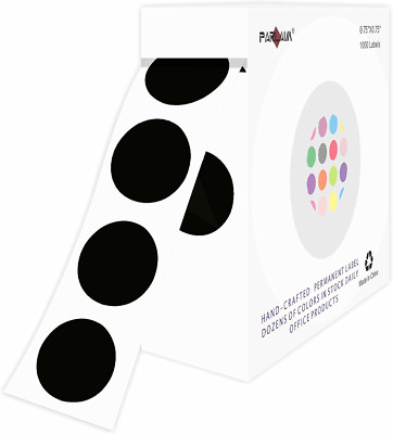 0.75'' round Color Coding Circle Dot Labels in Roll, 1000 Stickers per Dispenser 