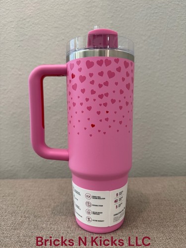 New Stanley Sweet Hearts X Target Exclusive Pink Valentine 30oz Tumbler 2024 - Picture 5 of 15