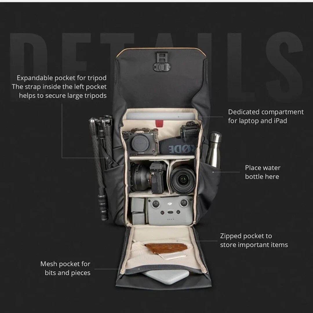 PGYTECH 20L Onego Air Camera Backpack Outdoor Anti Theft Laptop Digital Bag NOB