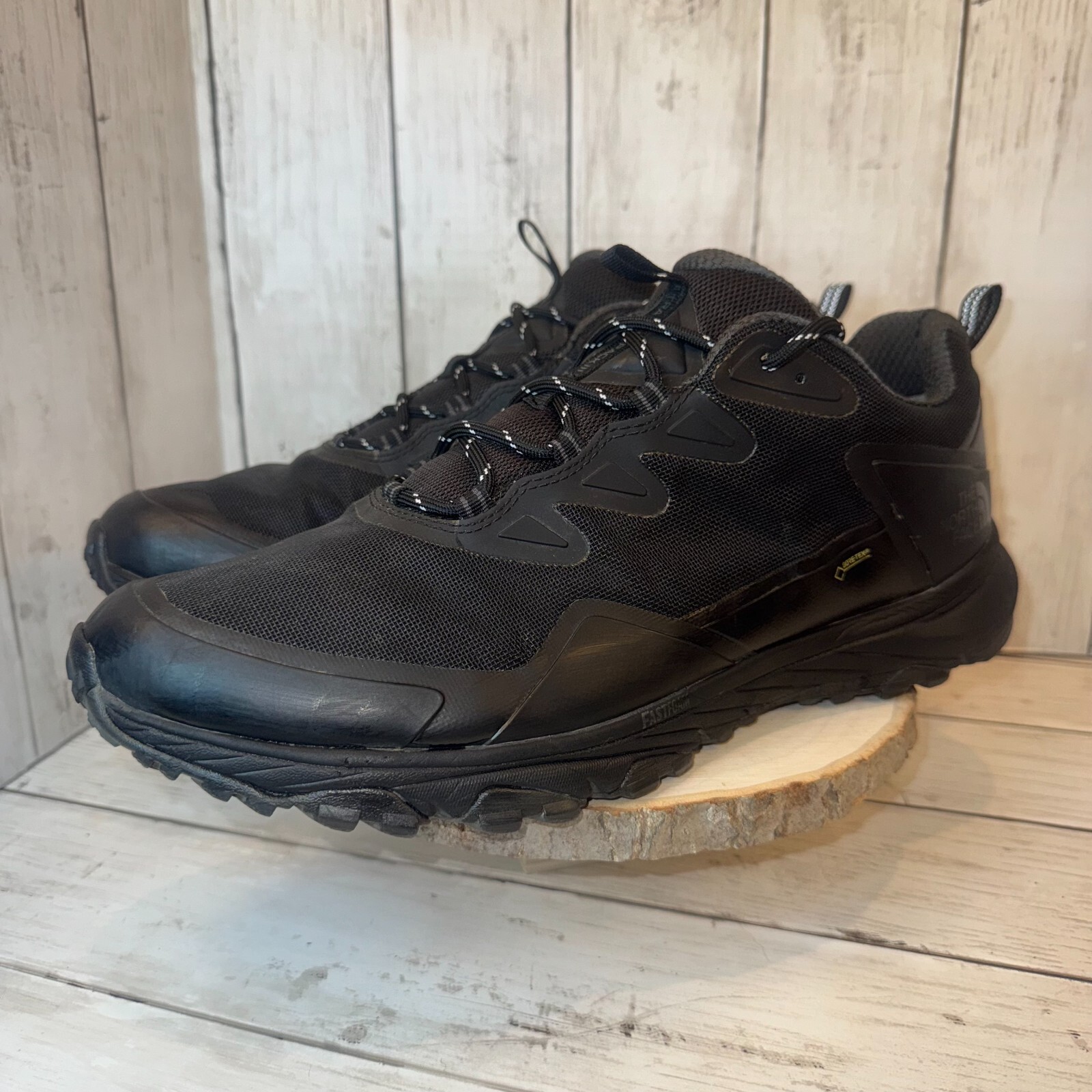 North Face Ultra Fastpack III GTX Hiking Shoes for Men Black Size 12.5