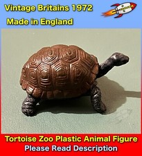 Vintage Britains 1972 Tortoise Zoo Plastic Animal 2" Figure Made in England USED
