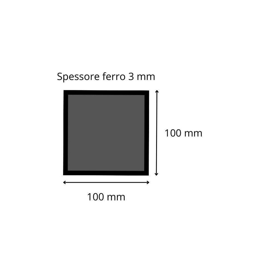 Tubo Quadro Ferro Barra Quadrata In Ferro S235JR - Piena, Laminata - Foto 4