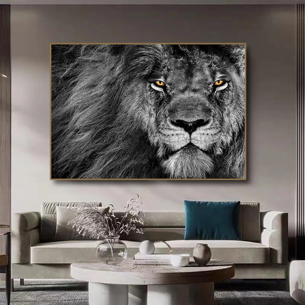 Art Poster Paint Lion