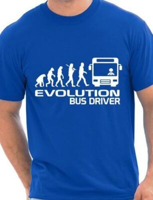 Evolution Of A Bus Driver Herren T-Shirt Geschenk lustig Größe S-XXL