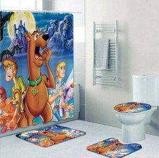 Bathroom set or Shower Curtain Set for Fan |Scooby-Doo-gift for Fan