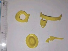 Vintage Marx MPC Western Accessories Parts Gun Hat Holster Civil War Weapons