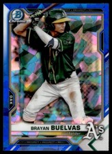 2021 Bowman Chrome Sapphire Brayan Buelvas A56 Oakland Athletics #BDC-39