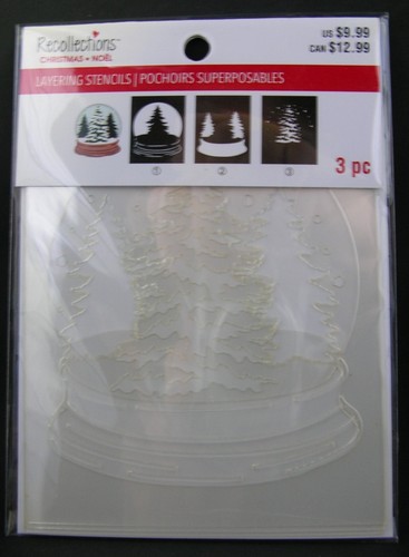 6 Recollections Christmas Layering Stencils-Wreath,Tree,Home,Ornament & More NIP - Picture 17 of 20