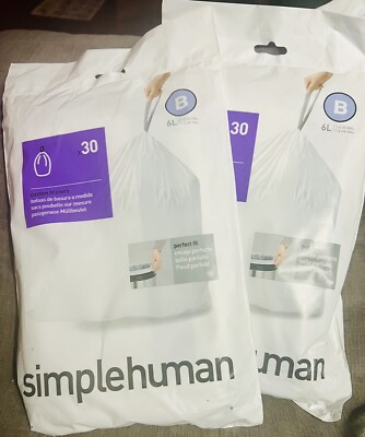 simplehuman Code B (1.6Gal.) 30 Count X 2