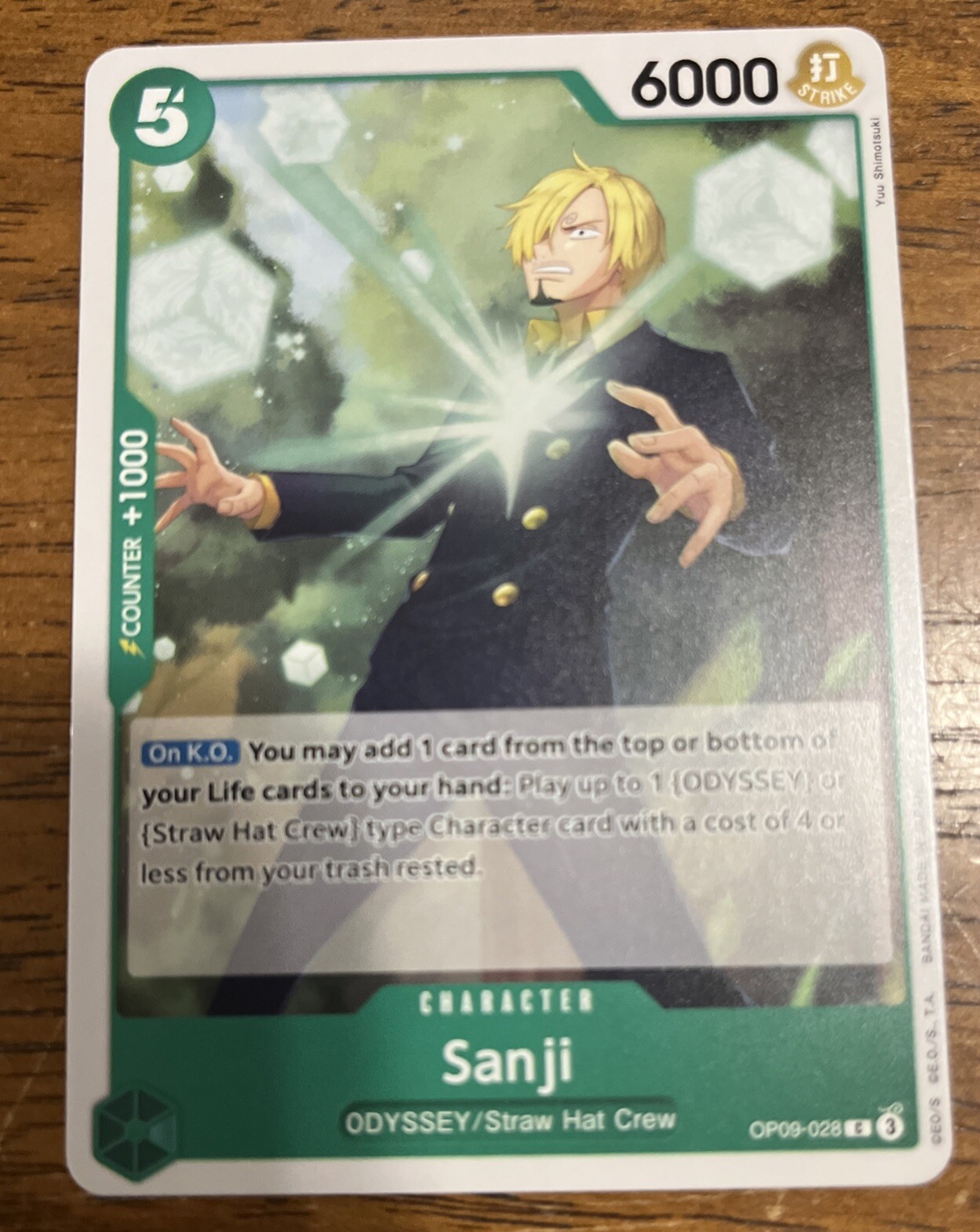 Sanji OP09-028 Emperors in the New World ONE PIECE Card English