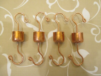 4 NECTAR PROTECTOR ANT MOATS For HUMMINGBIRD FEEDERS, SOLID COPPER Made in USA