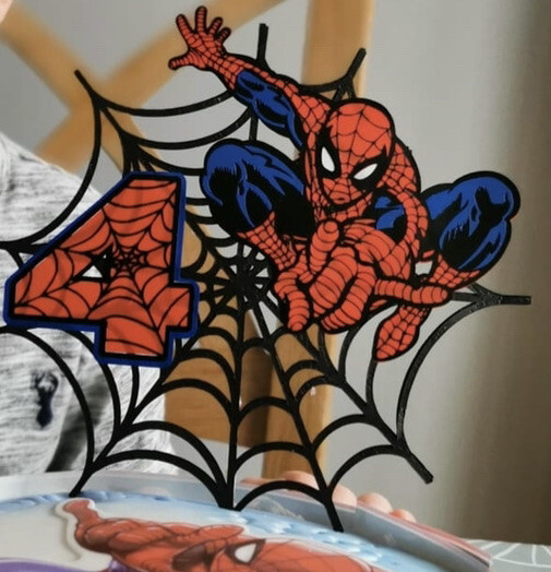 personalised cake toppers, Spiderman, birthday decorations eBay