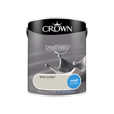 Crown 5L Matt Breath Easy Emulsion Paint Walls - Various Colours Sale Cheap