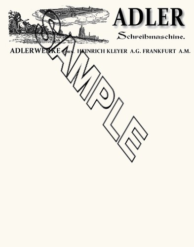 Mignon Adler Yost Lambert Columbia Typewriter 5 Reproduction Letterheads. - Picture 2 of 6