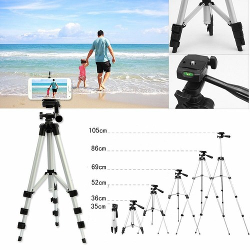 Portable Aluminium Tripod Stand Camcorder Holder Mount for Smartphone Camera - 第 7/12 張圖片