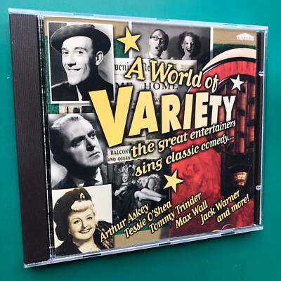 WORLD OF VARIETY Music Hall Comedy CD Arthur Askey Tommy Trinder Jack Warner NM