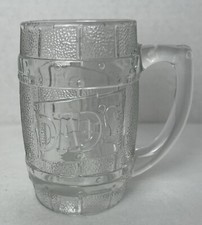 Ancienne tasse en verre baril à bière Dad’s Root sans éclats/fissures excellent état