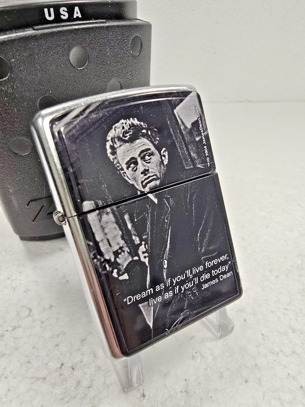 James Dean Quote Heavy Plate Street Chrome 2003 New In Box