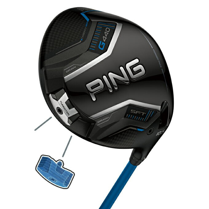 PING G440LST Driver 10.5deg RH PING TOUR 2.0 BLACK 65
