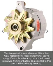 Powermaster 8-47140 Race 1 WIRE Alternator 150A Serpentine For Ford 200-429 