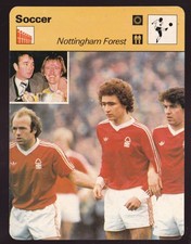NOTTINGHAM FOREST Brian Clough Kenny Burns Soccer 1978 UK SPORTSCASTER CARD 3704