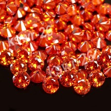 Natürlicher 2,6 mm Rundschliff Padparadscha Saphir Kalibriert Edelstein 50...