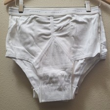 Lot of 4 Vintage 80s Jockey Classic Briefs Mens 36 White Y-Front Made in USA NWO