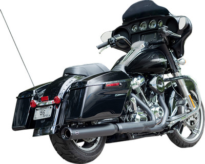 S&S Cycle 550-1139 Swindler 2-into-1 Exhaust Kit 4 Inch Black M8 Touring