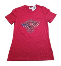 Womens V Neck Laconia Tshirt 102nd Annual Mot...
