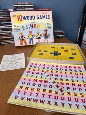 Vintage 10 Word Games Built Rite Toys Made in USA 1950s  Complete