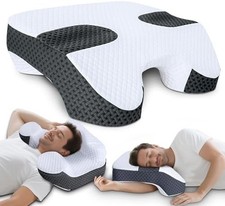 Side Sleeper Pillow with Arm Holes Memory Foam Shoulder Relief for Adults