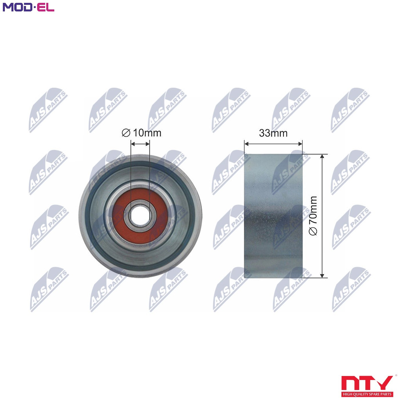 NTY RNK-NS-022 Deflection/Guide Pulley, V-ribbed belt for NISSAN - Image 10