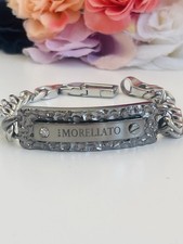 Bracciale Morellato Uomo Grigio Con Castone E Diamantino