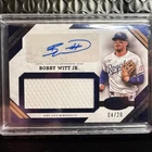 2025 Topps Tier One Autograph Jumbo Relic Blue /20 Bobby Witt Jr. #AJR-BW