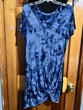 Women  s Tie dye Dress Blue New With Tags Medium
