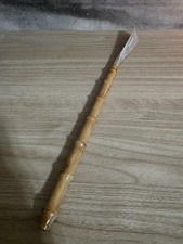 Vintage Faux Bamboo Wooden Handle Shoe Horn Made In Italy MCM