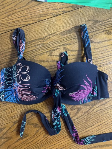 Coco Reef Printed Five-Way Convertible Bra-Sized Bikini Top Women's 36/38C Multi
