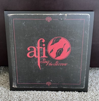 AFI - Sing The Sorrow - LP Red Black Splatter Piinwheel Vinyl RARE UNPLAYED MINT