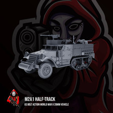 US M2A1 Half-Track Bolt Action World War II 28mm Wargaming