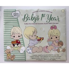 Babys 1st Yr Precious Moments Wall Calendar 10" x 12"