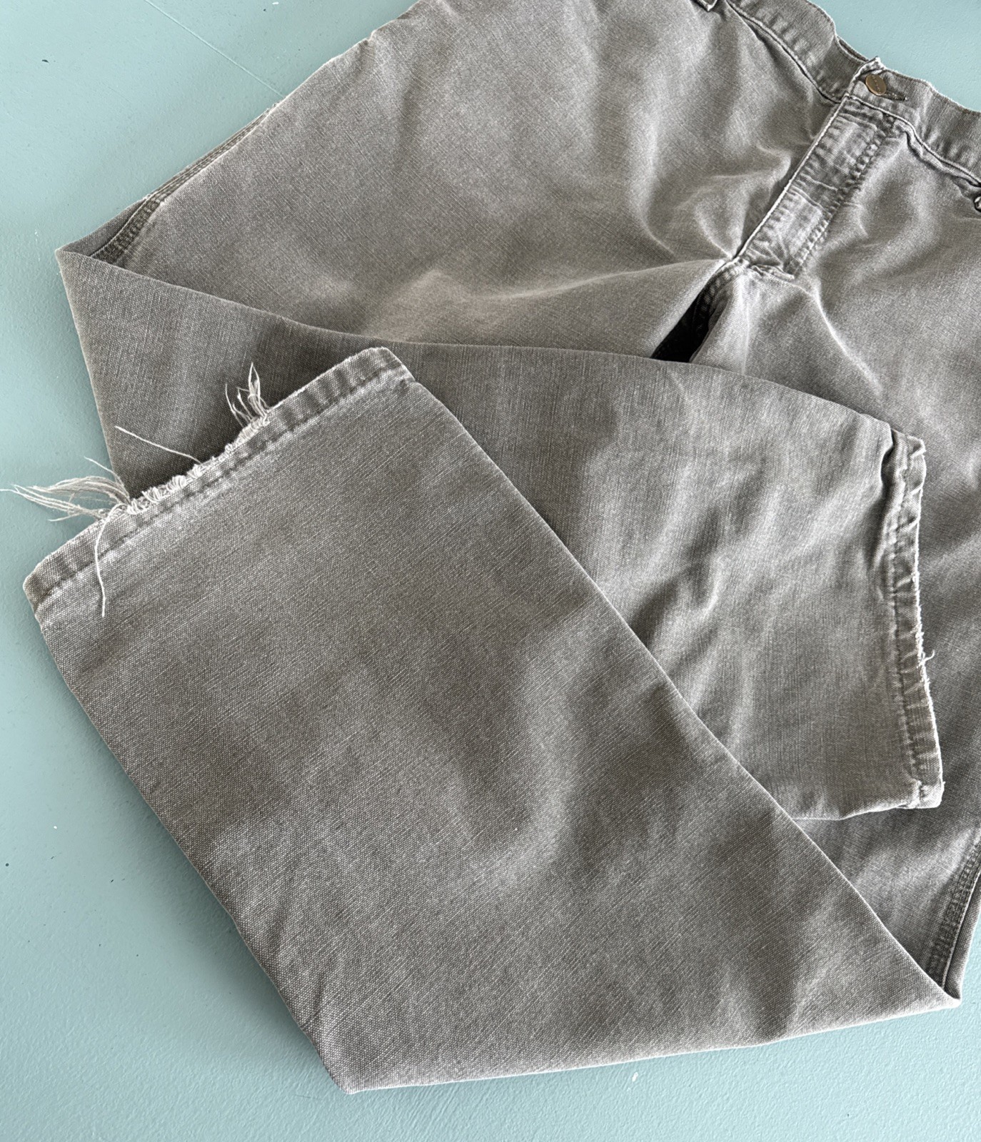 Vintage Carhartt B11 MOS Dungaree Fit Work Pants 38/32 M-36/30 Painter Faded 09 thumbnail 3